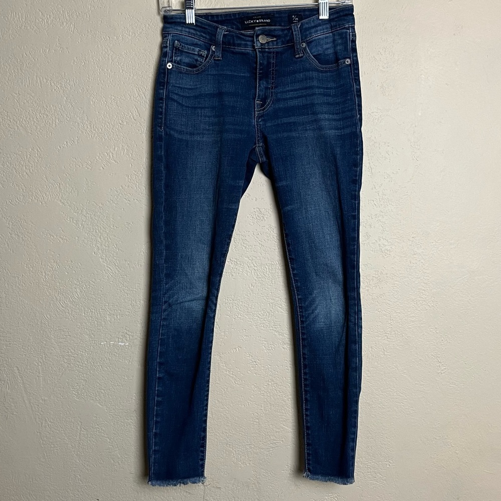 Lucky Brand Skinny‎ Ankle Jeans Women's Size 25 Mid Rise Stretch Denim Blue